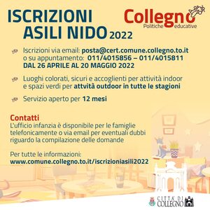 locandina iscrizioni asili